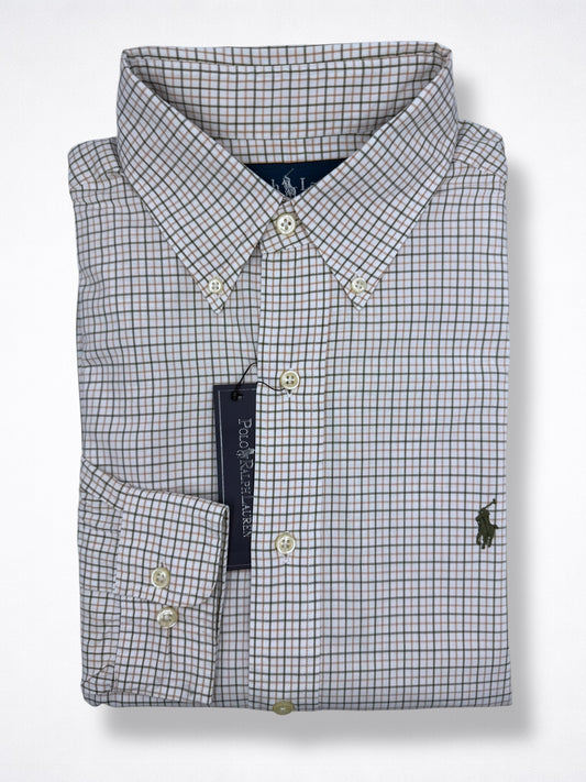 Camisa Polo Ralph Lauren 15 1/2 Classic Fit Manga Larga 32/33 Talla M