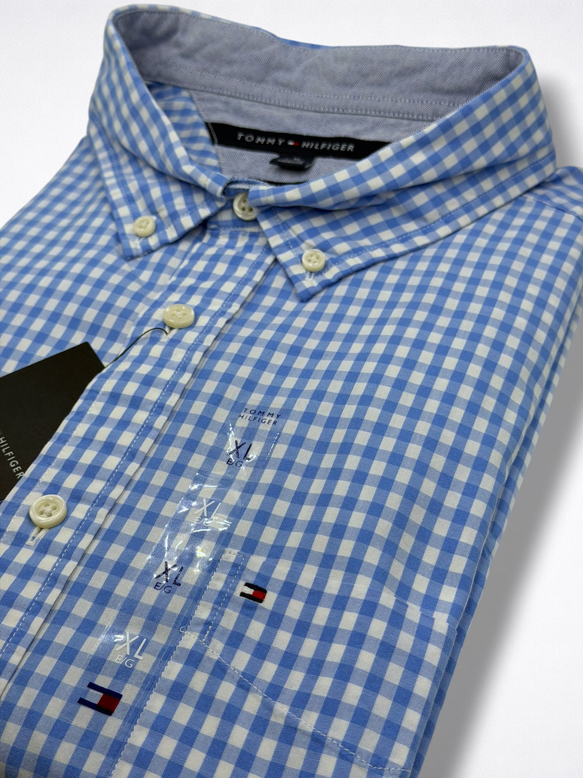 Camisa Tommy Hilfiger Classic Fit Manga Corta Talla XL