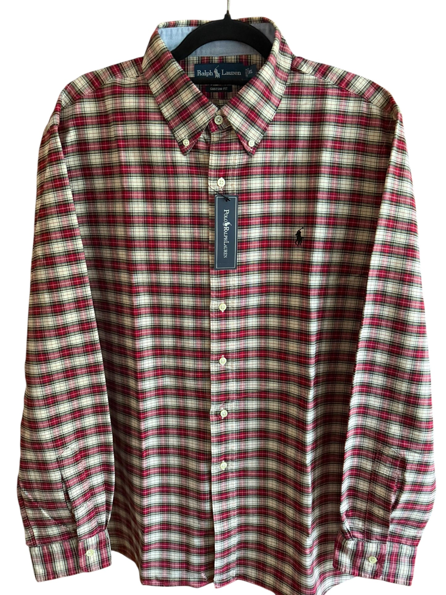 Camisa Polo Ralph Lauren Custom Fit Manga Larga Talla XL