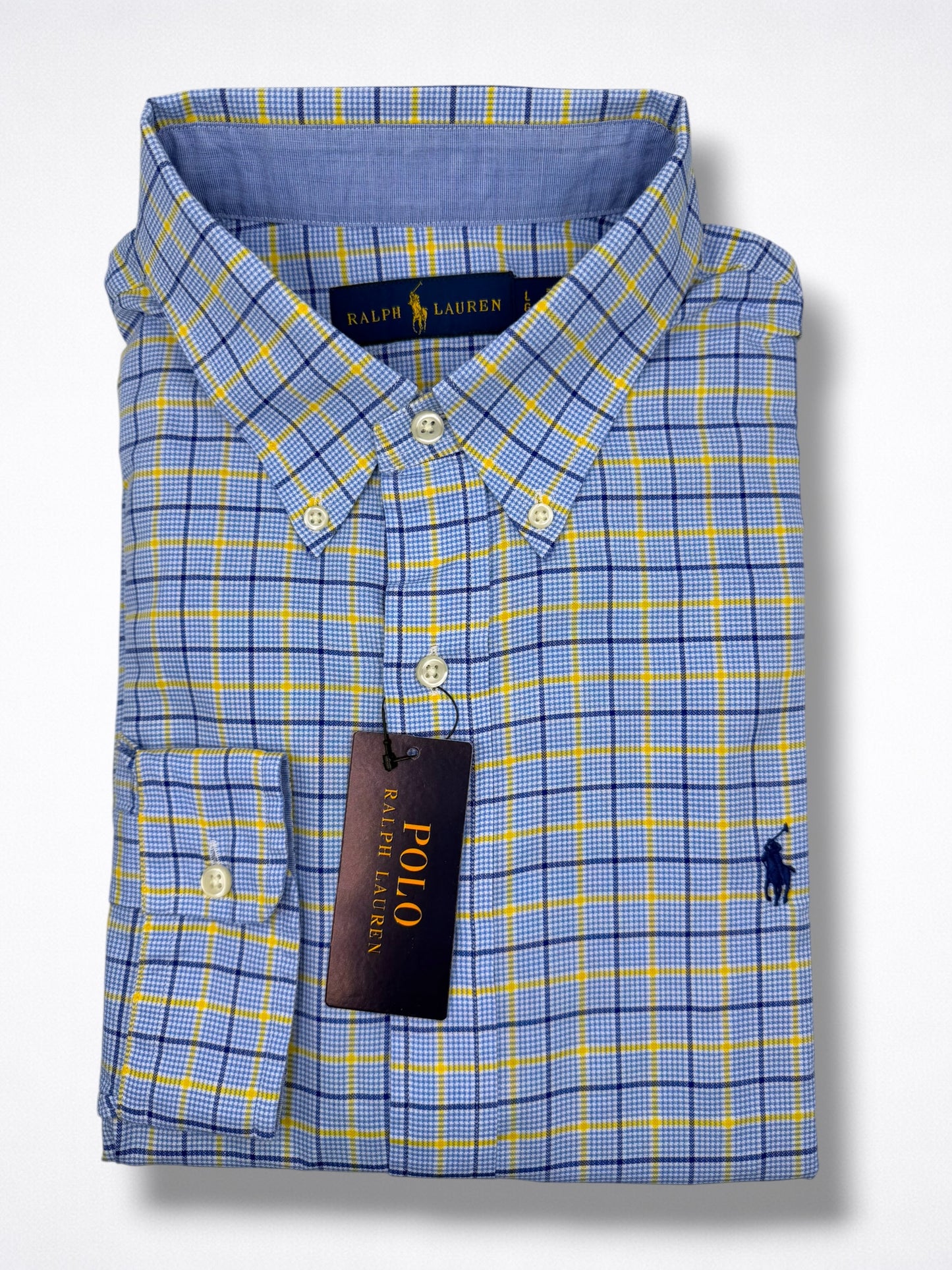 Camisa Polo Ralph Lauren Classic Fit Manga Larga Talla L