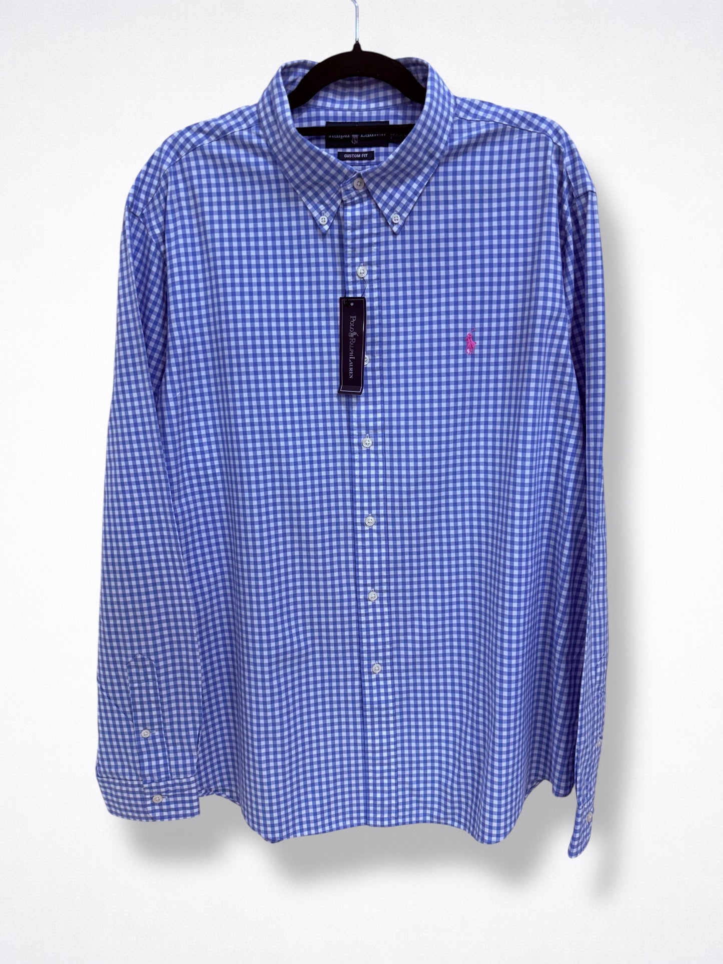 Camisa Polo Ralph Lauren Custom Fit Manga Larga Talla XXL