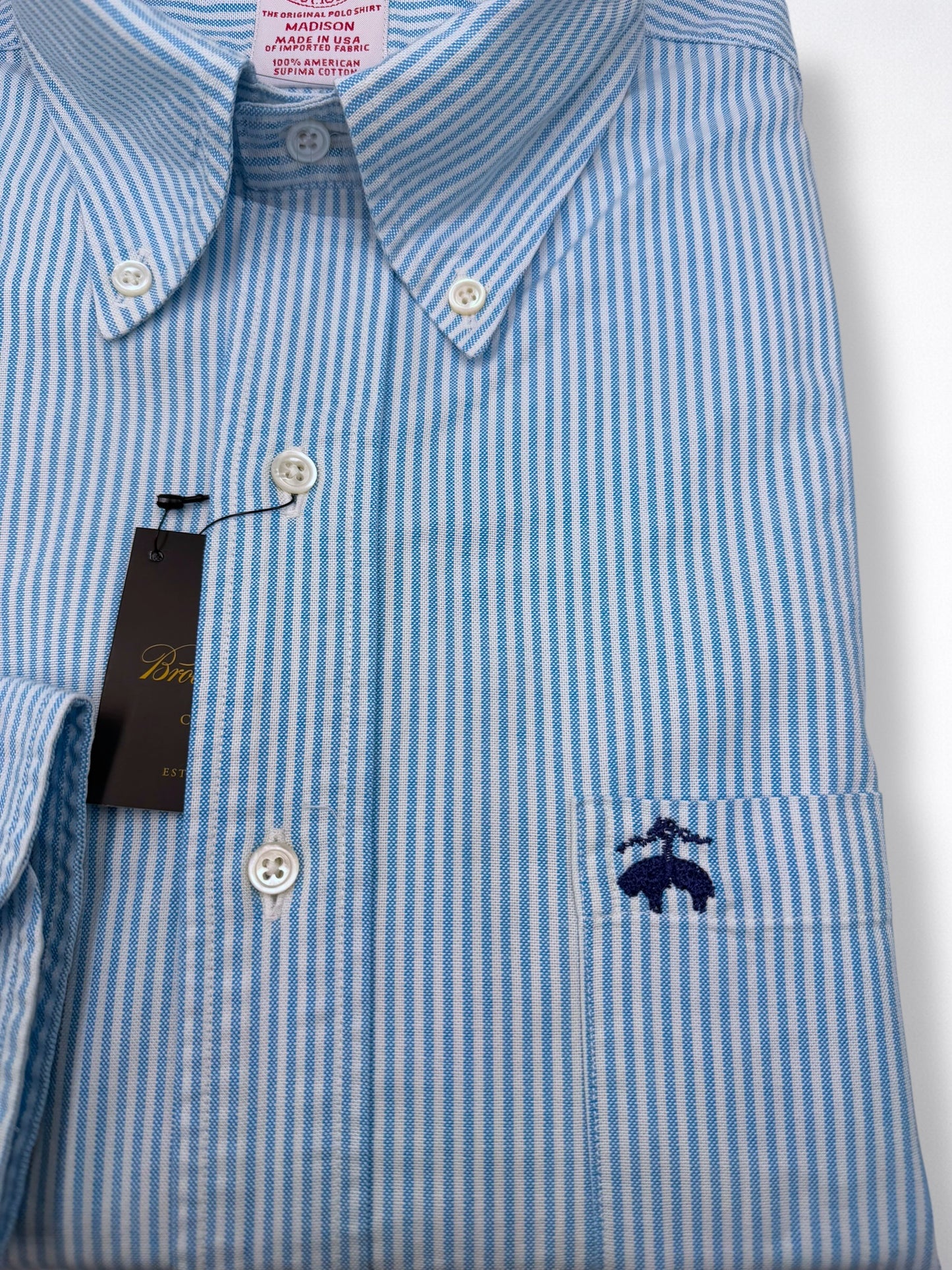 Camisa Brooks Brothers Classic Fit Manga Larga Talla L