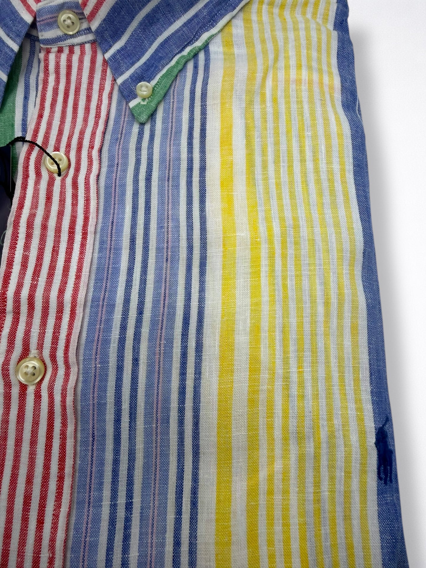 Camisa Polo Ralph Lauren Classic Fit Manga larga de lino Talla XXL