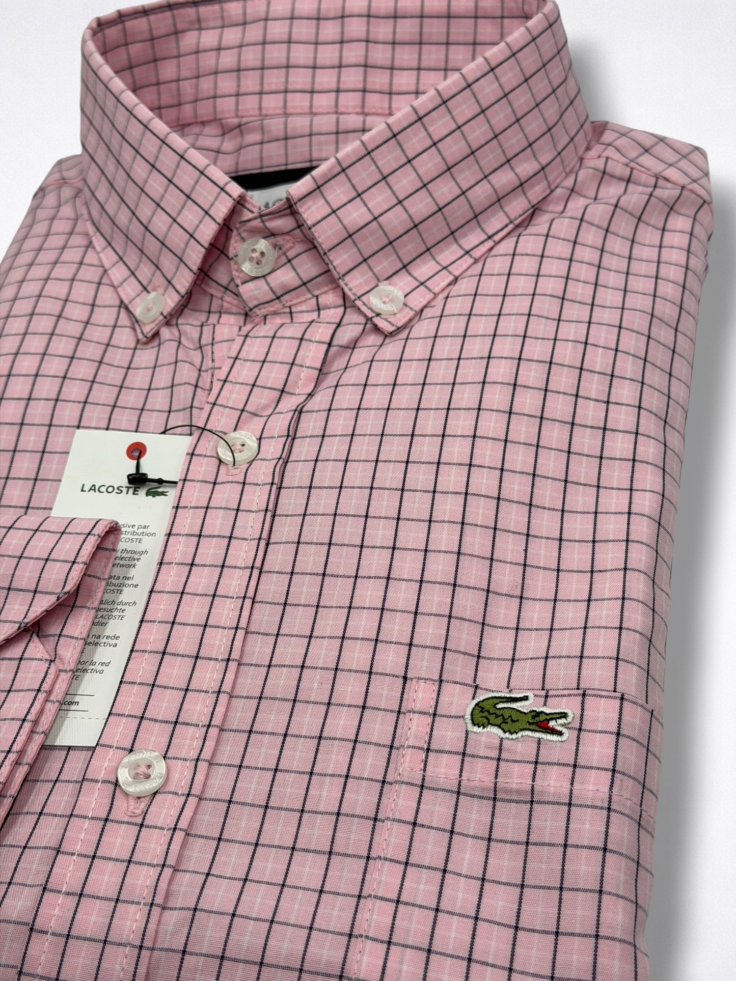 Camisa Lacoste Classic Fit Manga Larga Talla L