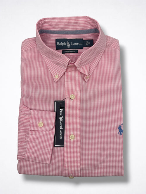 Camisa Polo Ralph Lauren Custom fit manga larga talla S