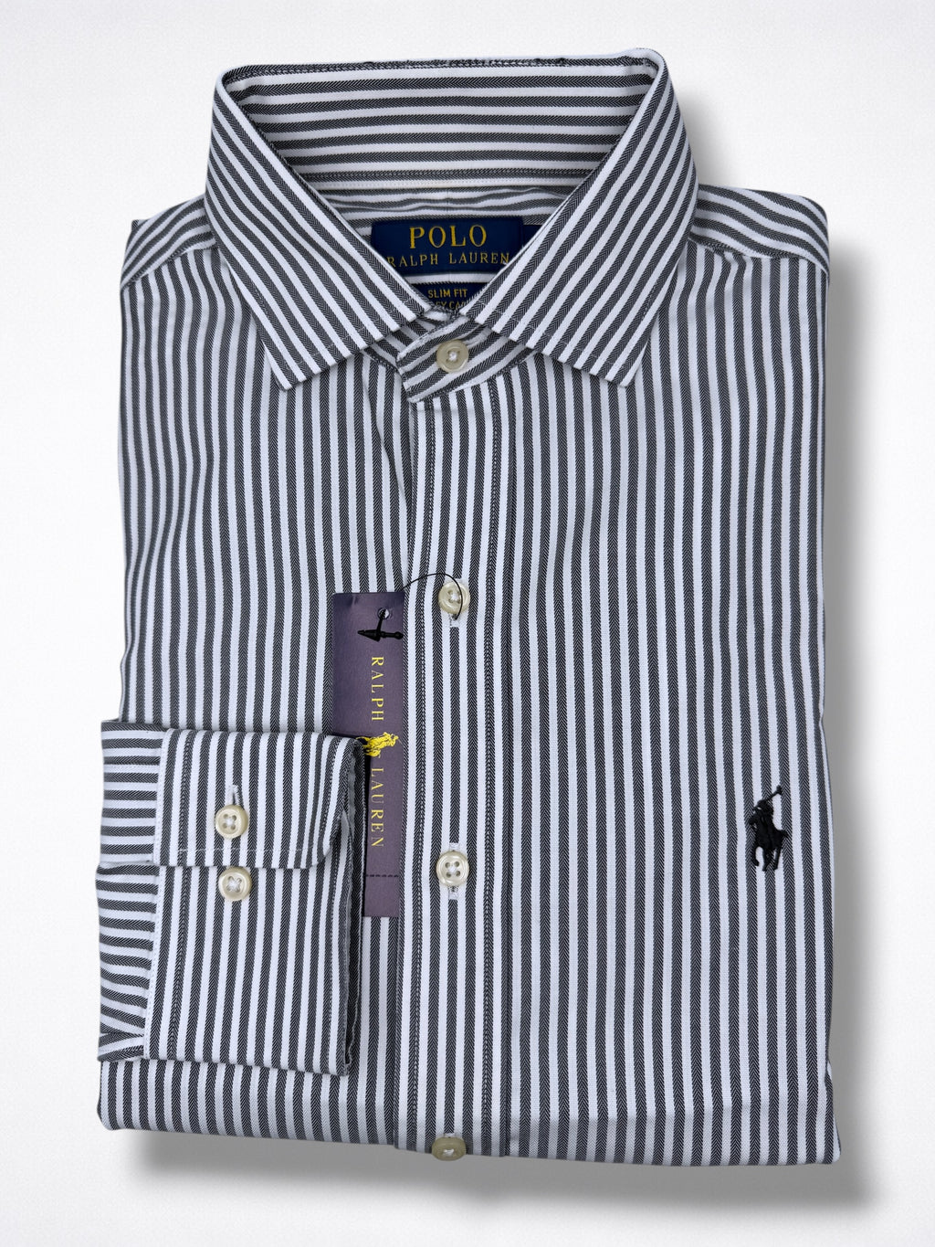 Camisa Polo Ralph Lauren Slim Fit Manga Larga Talla S