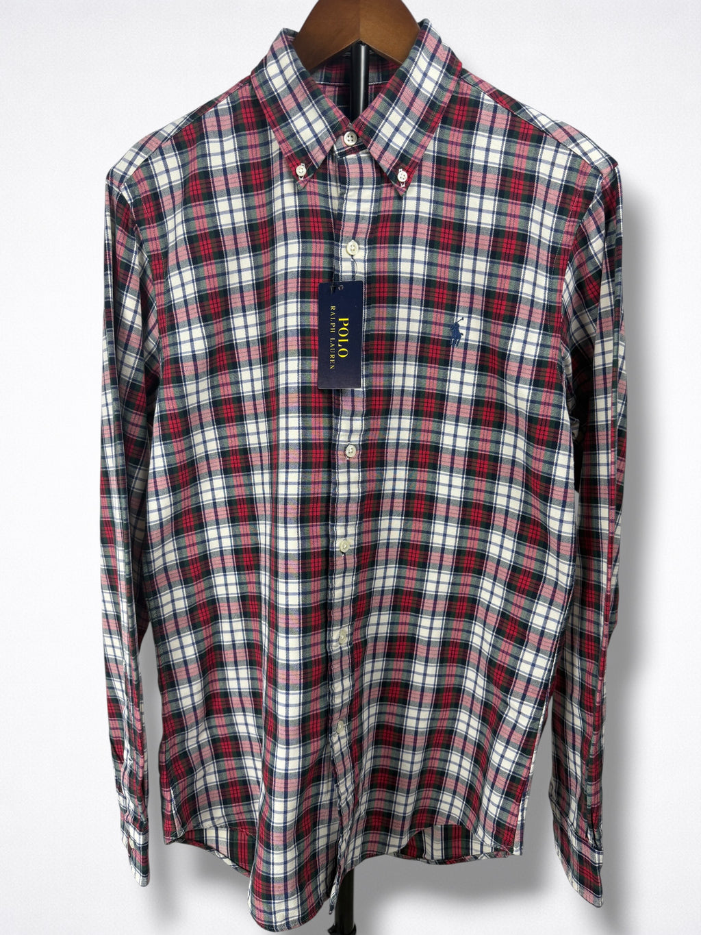 Camisa Polo Ralph Lauren Custom Fit Manga Larga Talla S