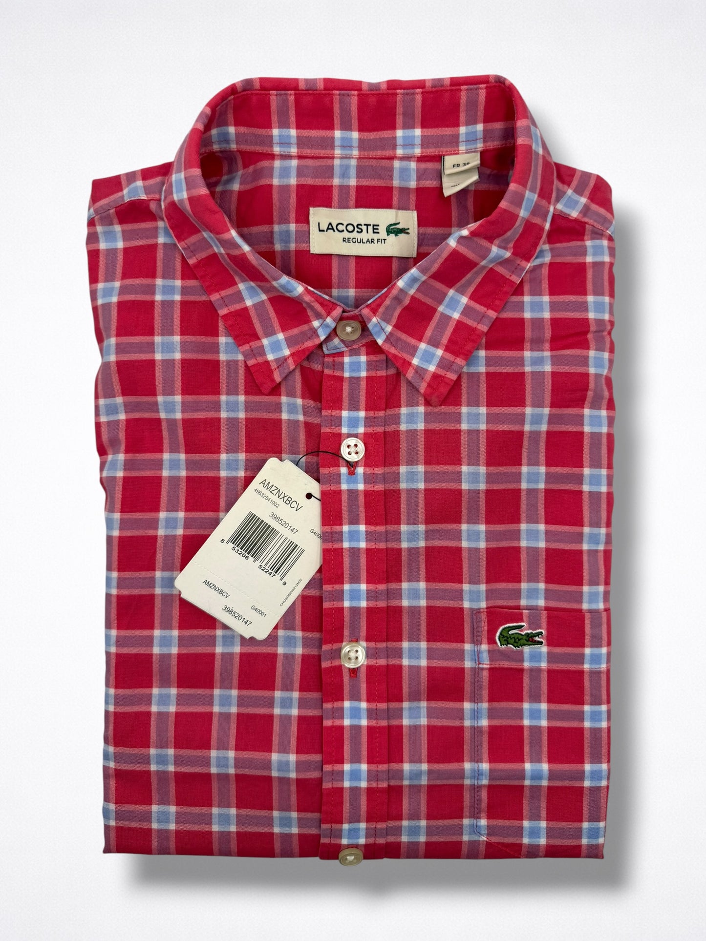 Camisa Lacoste Slim Fit Manga Corta Talla S