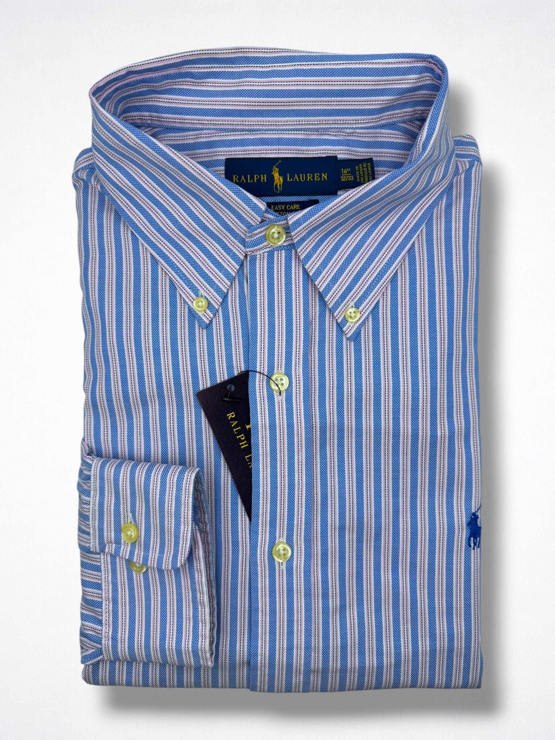 Camisa Polo Ralph Lauren 16 1/2 Classic Fit  Manga Larga 32/33 Talla L