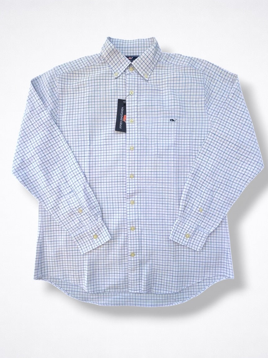 Camisa Vineyard Vines Classic Fit Manga Larga Talla L