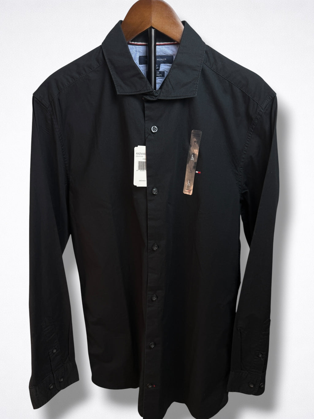 Camisa Tommy Hilfiger Slim Fit Manga Larga Talla l , sirve para Talla M