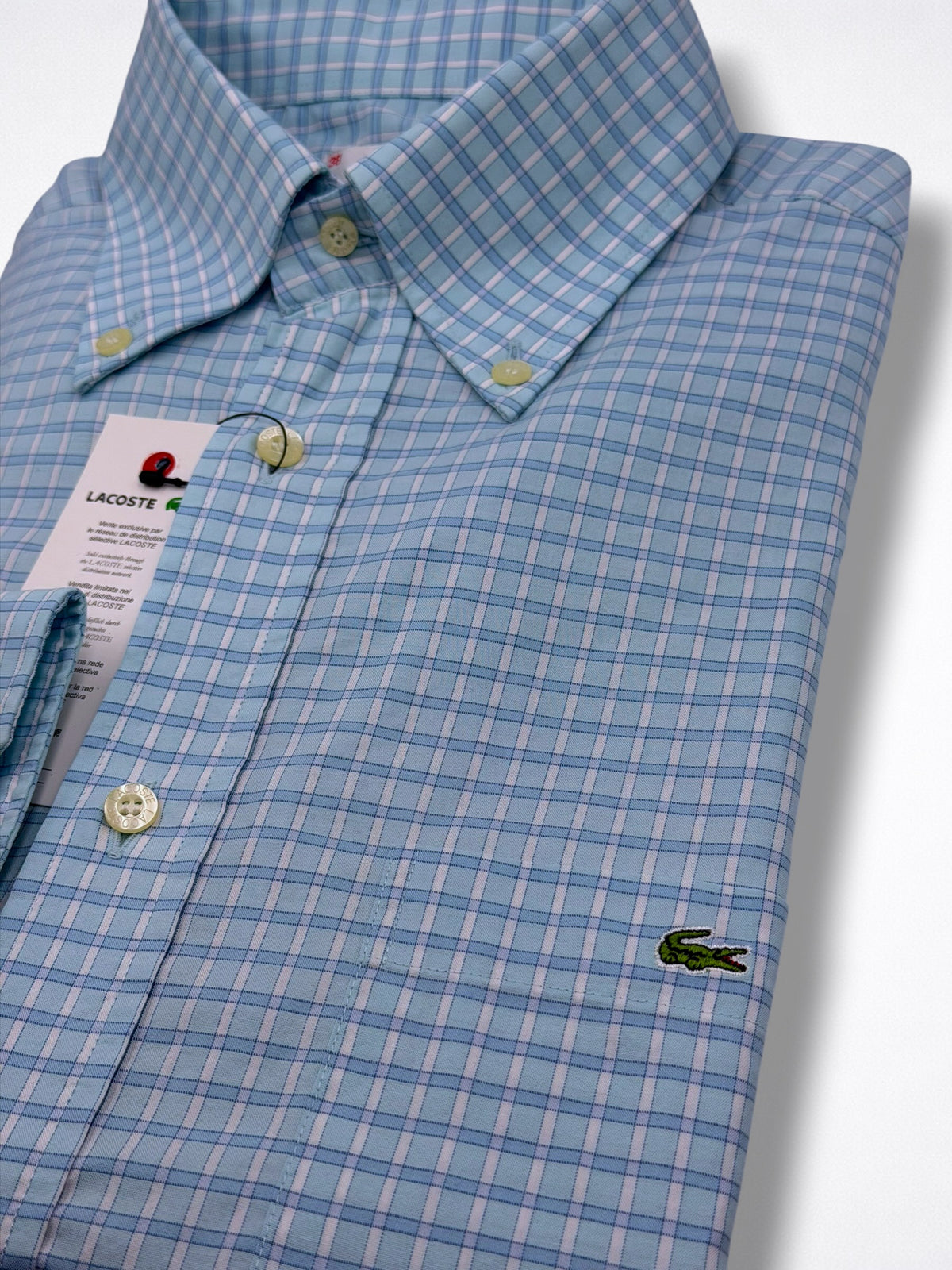 Camisa Lacoste Classic Fit Manga Larga Talla S