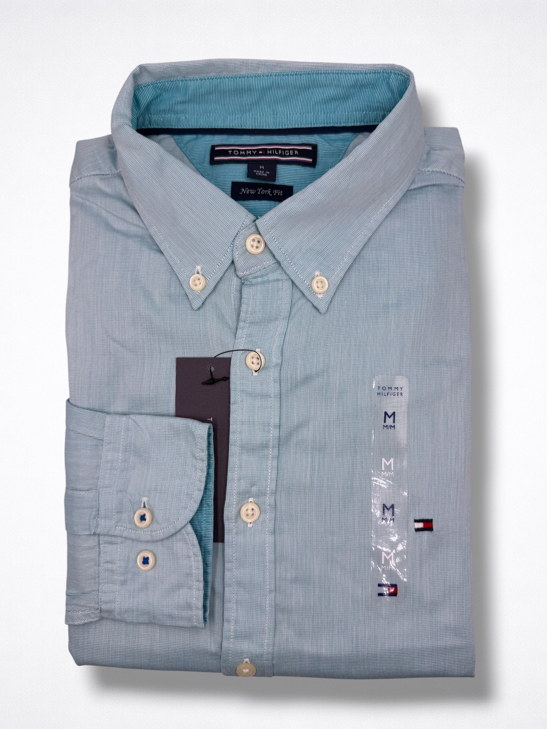 Camisa Tommy Hilfiger Classic Fit manga larga talla M