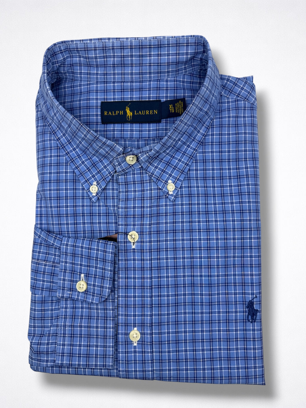 Camisa Polo Ralph Lauren Classic Fit manga larga talla XL