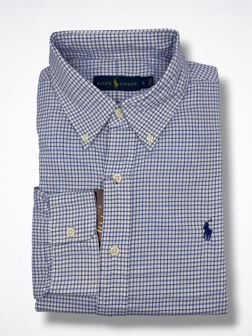 Camisa Polo Ralph Lauren Classic Fit manga larga talla L