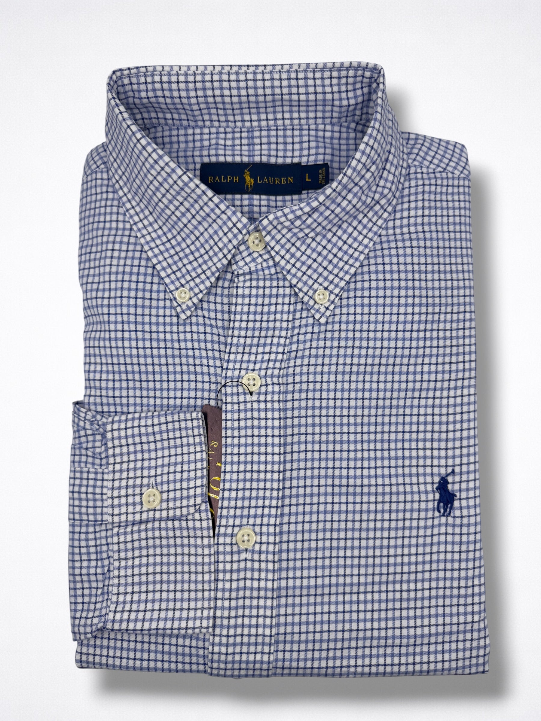Camisa Polo Ralph Lauren Classic Fit manga larga talla L