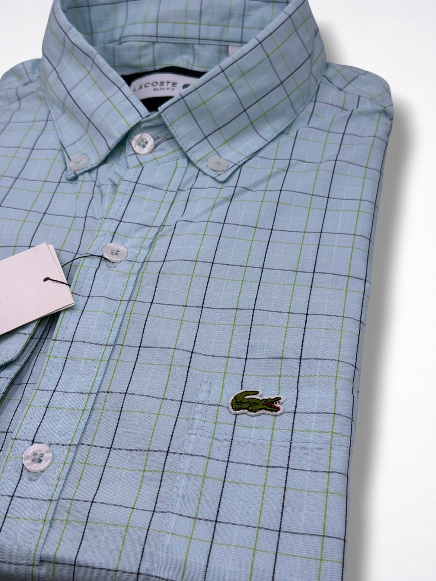 Camisa Lacoste Slim Fit Manga Larga Talla L