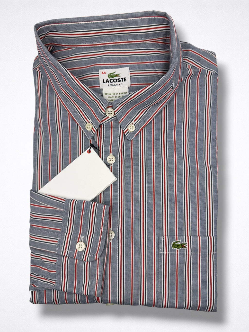 Camisa Lacoste Classic Fit Manga Larga Talla L