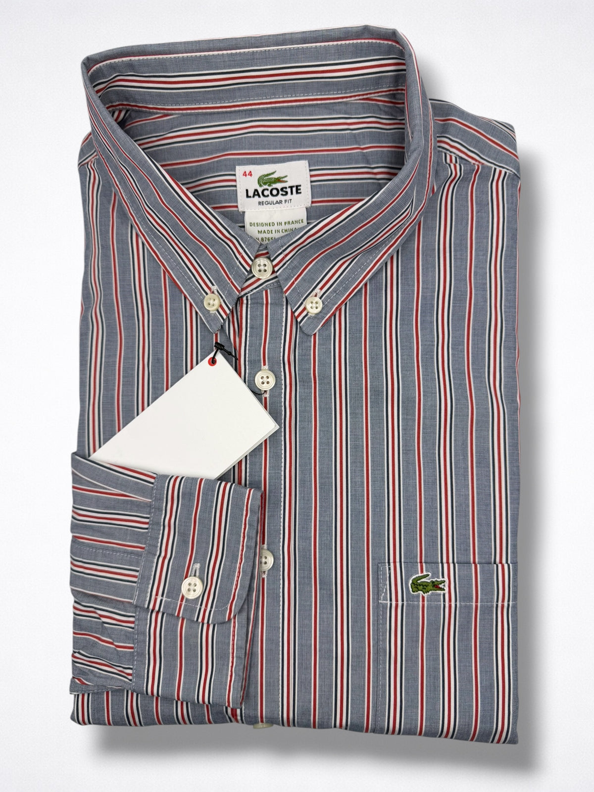 Camisa Lacoste Classic Fit Manga Larga Talla L