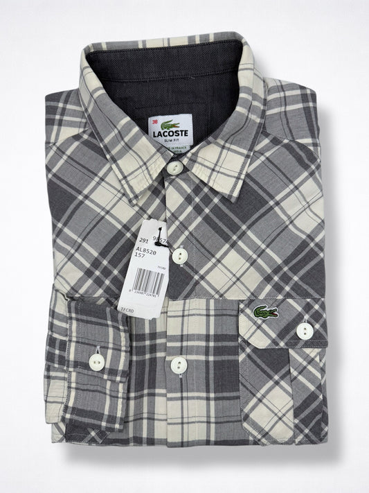 Camisa Lacoste Classic Fit Manga Larga Talla S