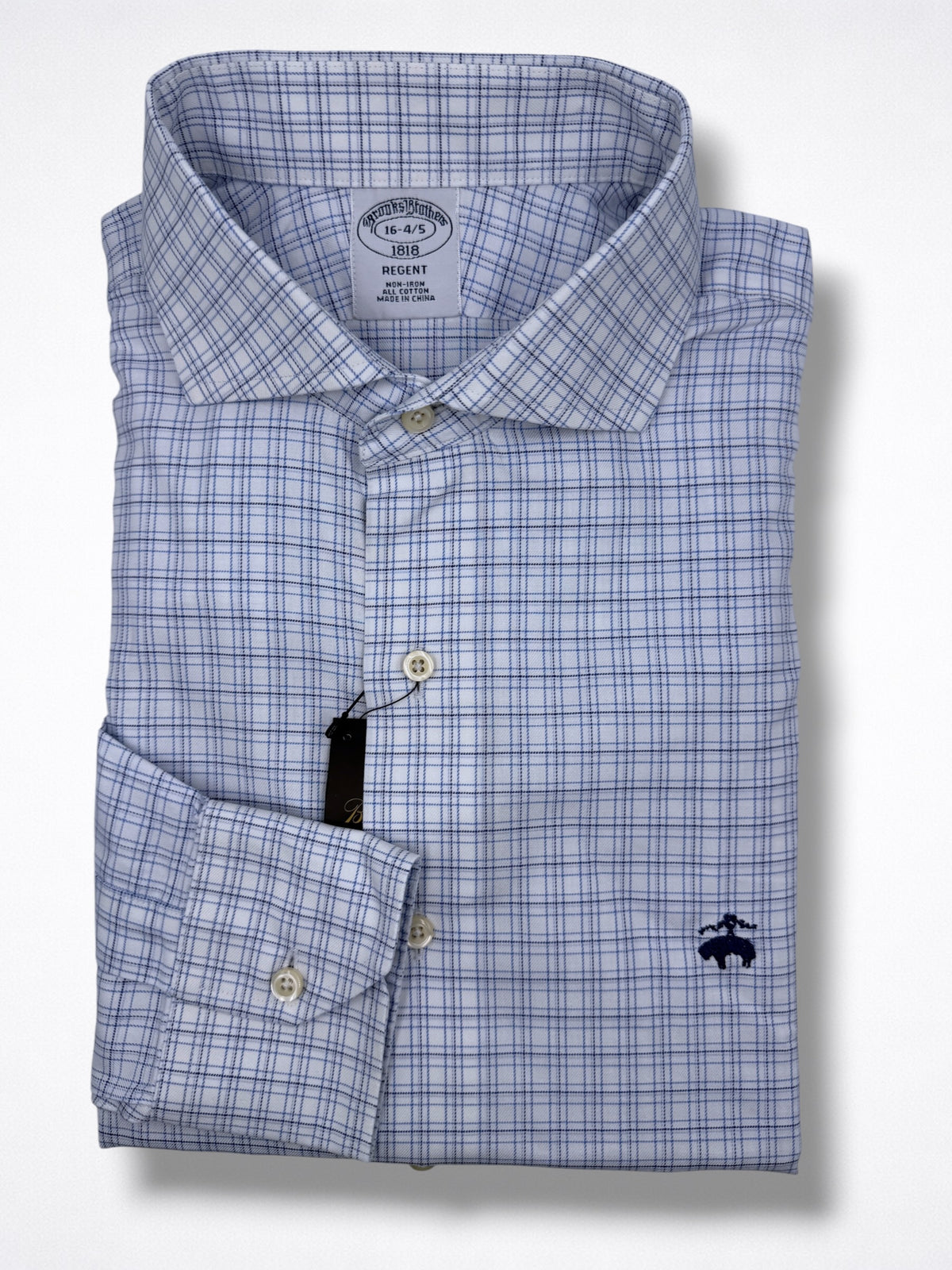 Camisa Brooks Brothers Classic Fit Manga Larga Talla L