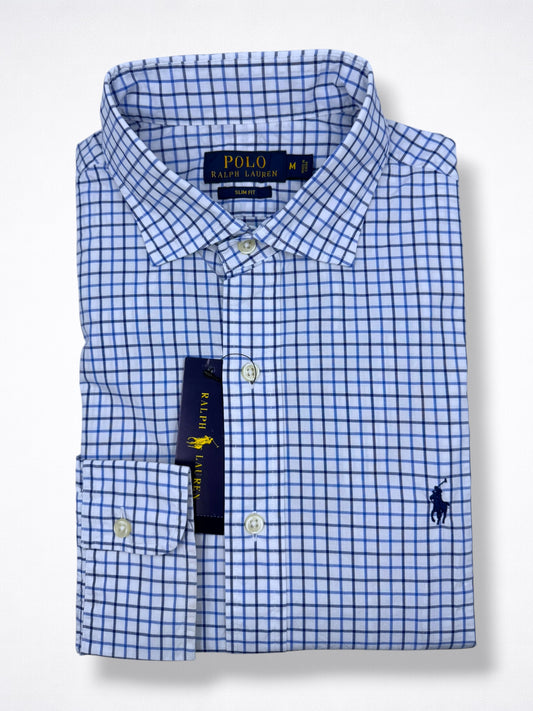 Camisa Polo Ralph Lauren Slim Fit Manga Larga Talla M