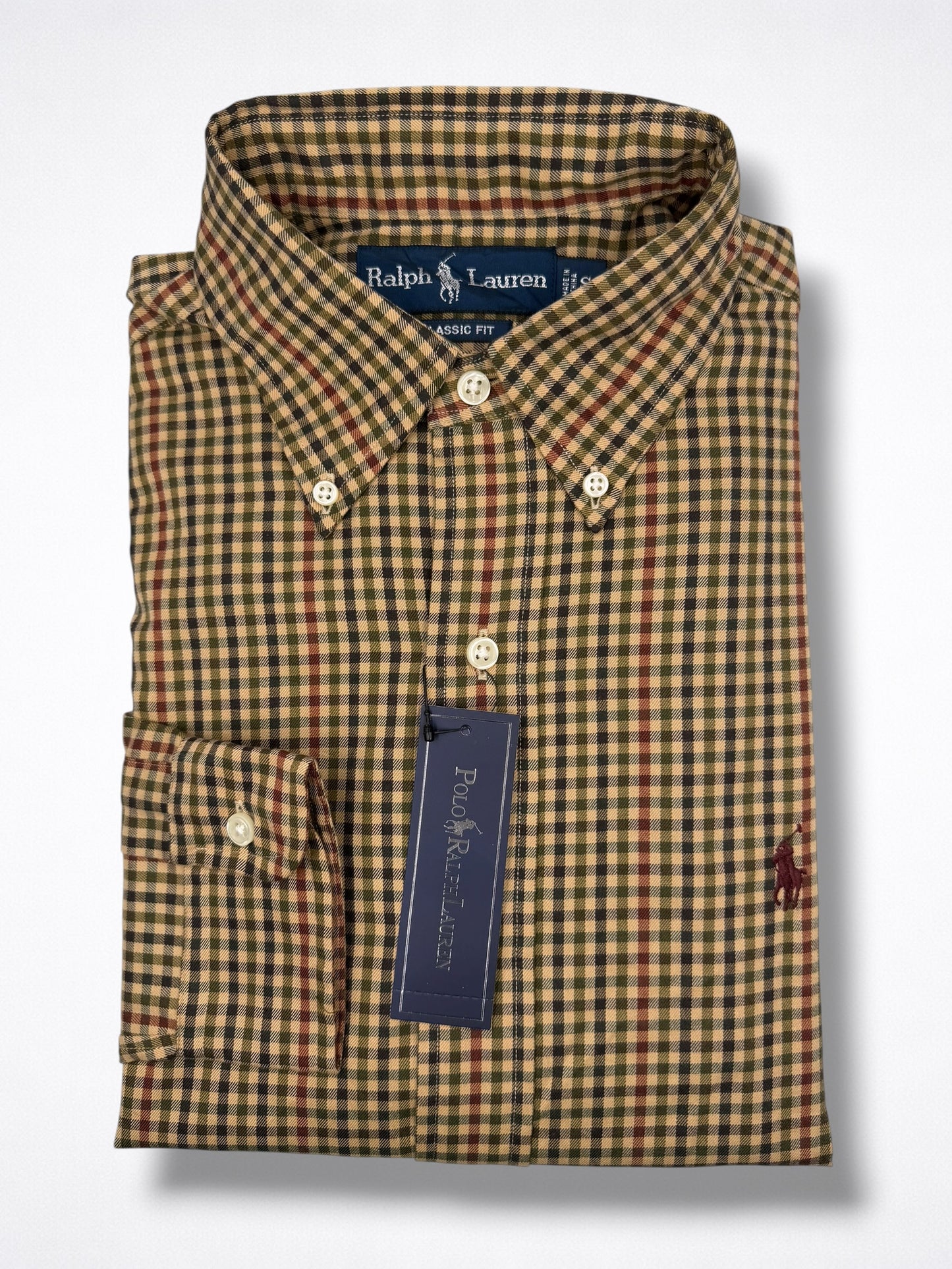Camisa Polo Ralph Lauren Classic Fit Manga Larga Talla S