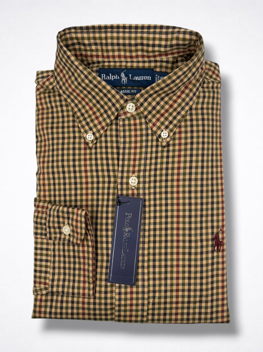 Camisa Polo Ralph Lauren Classic Fit Manga Larga Talla S
