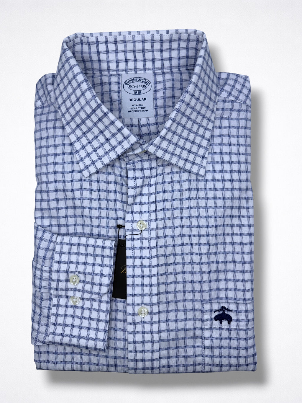 Camisa Brooks Brothers Classic Fit Manga Larga Talla M