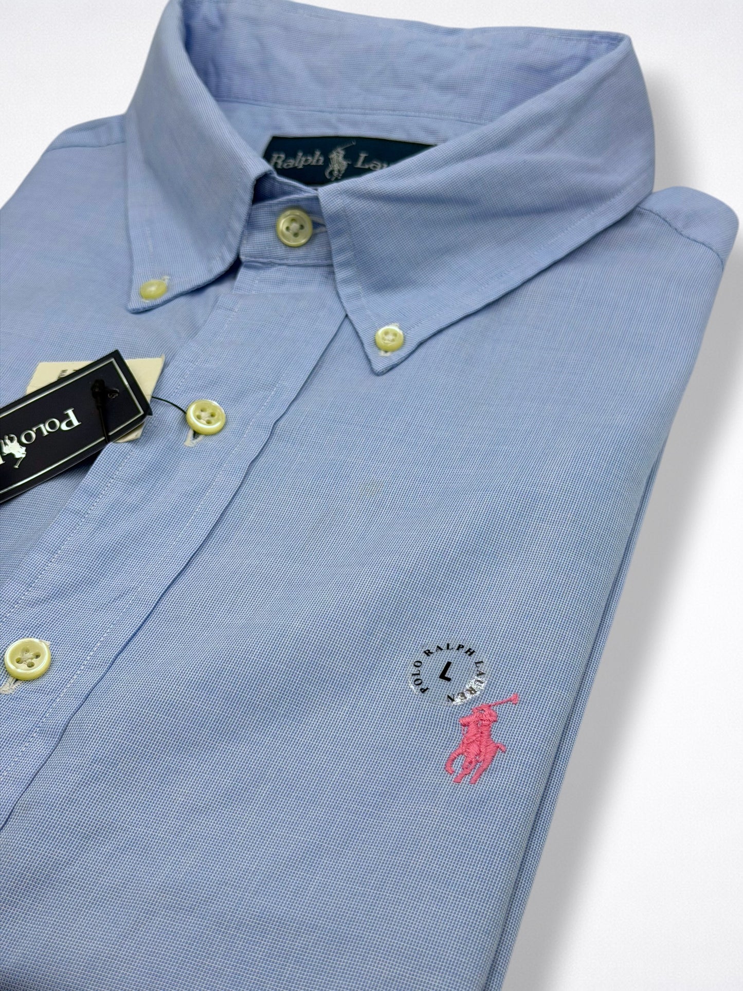 Camisa Polo Ralph Lauren Classic Fit Manga Larga Talla L