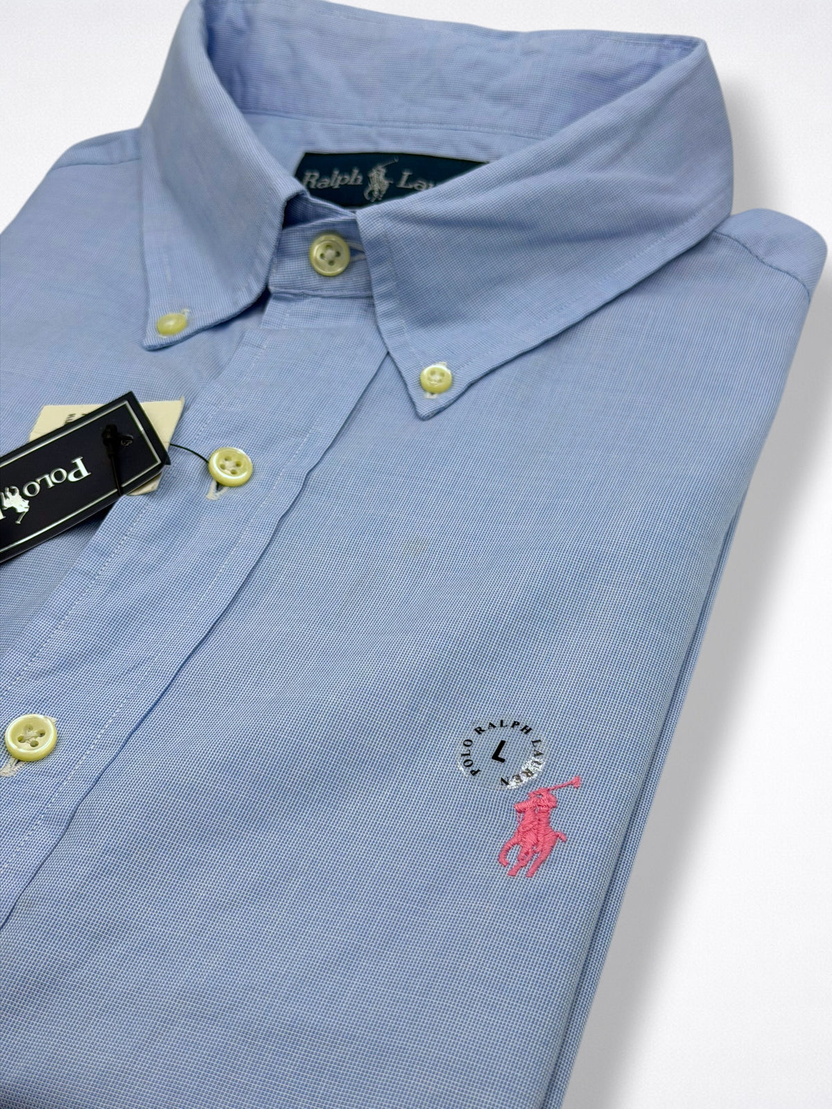 Camisa Polo Ralph Lauren Classic Fit Manga Larga Talla L