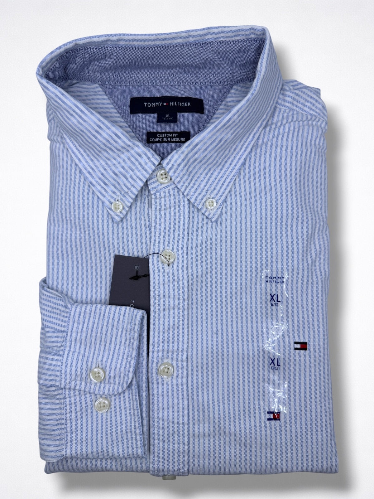 Camisa Tommy Hilfiger Custom Fit Manga Larga Talla XL