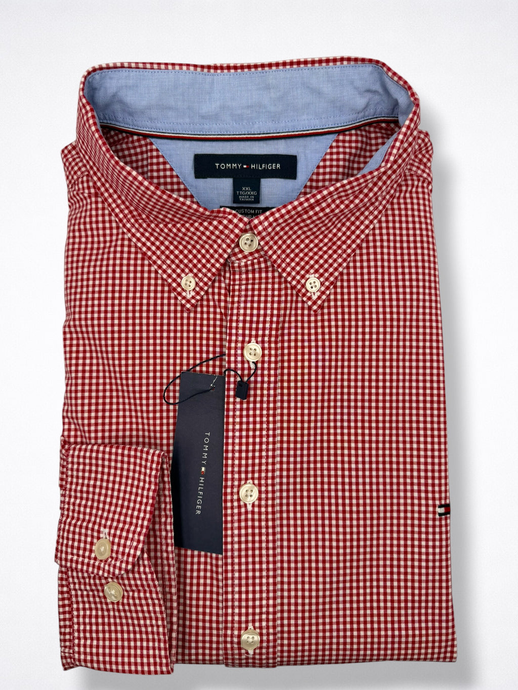 Camisa Tommy Hilfiger Custom Fit Manga Larga Talla XXL