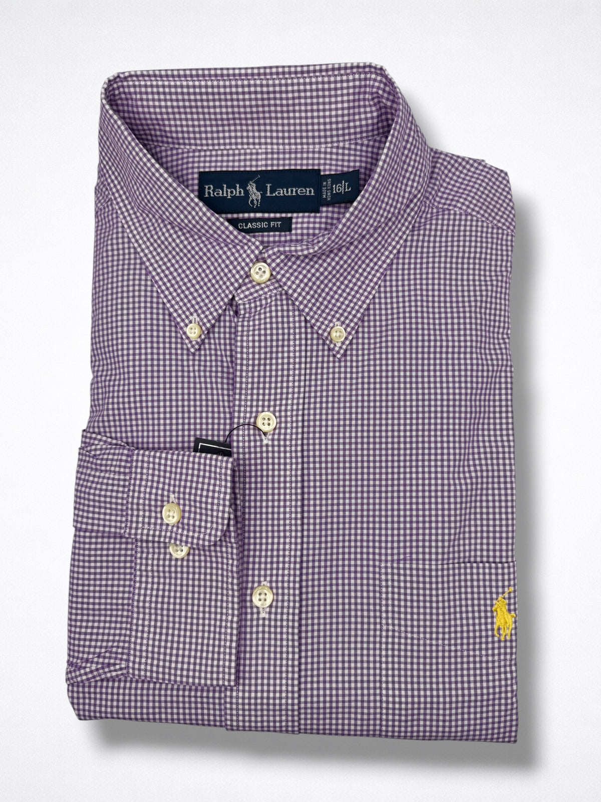 Camisa Polo Ralph Lauren Classic Fit manga larga talla L