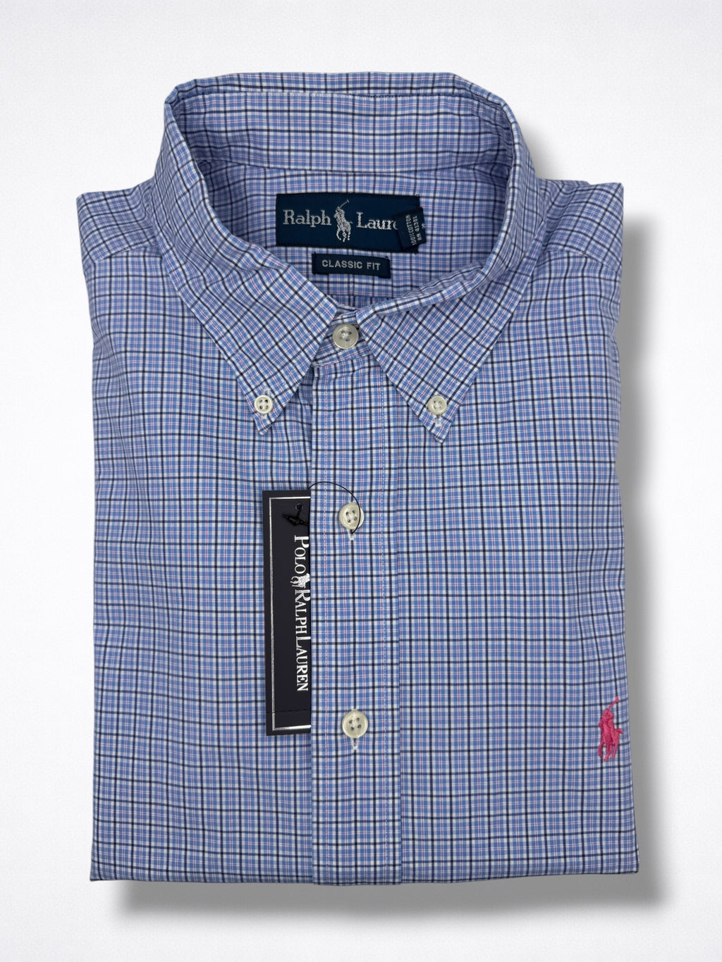 Camisa Polo Ralph Lauren Classic Fit manga corta talla L, modelo amplio sirve para talla XL