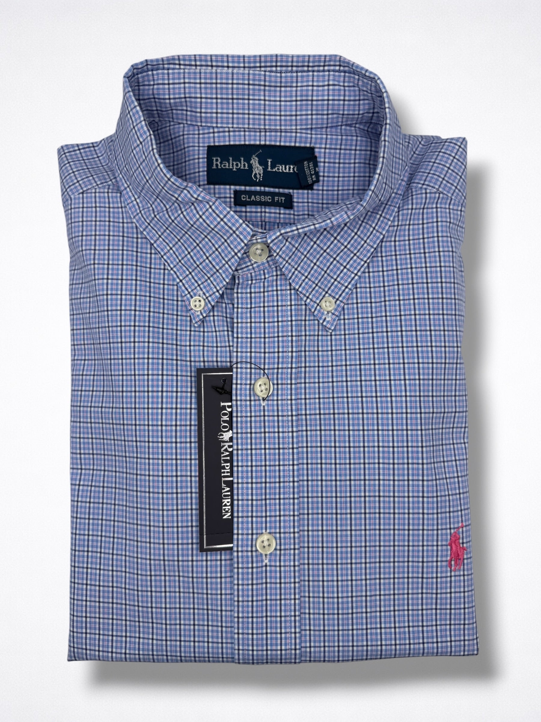 Camisa Polo Ralph Lauren Classic Fit manga corta talla L, modelo amplio sirve para talla XL