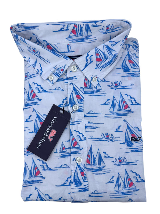 Camisa Vineyard Vines Classic Fit Manga Corta Talla XXL
