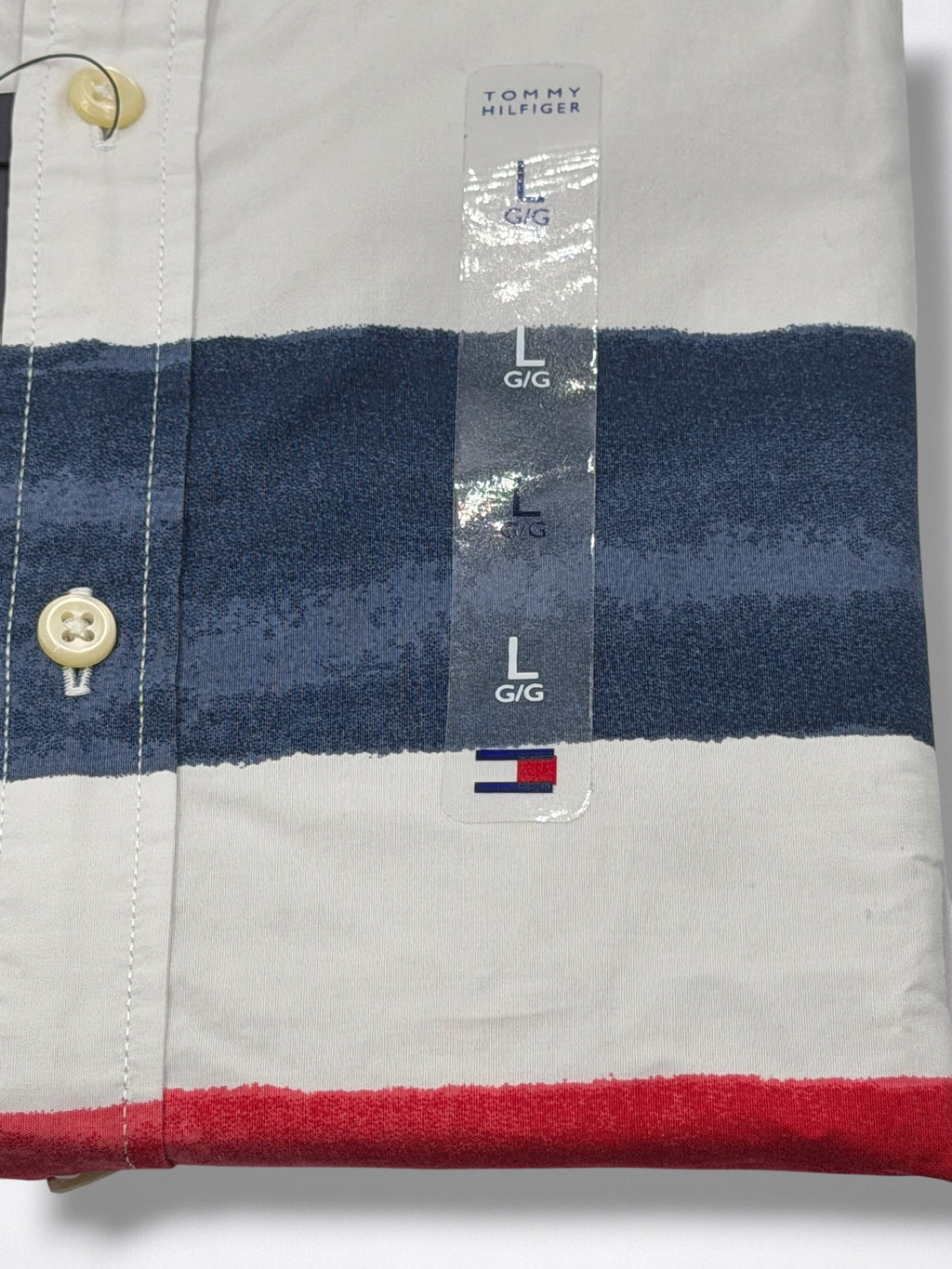 Camisa Tommy Hilfiger Classic fit manga larga talla L slim fit sirve para talla M
