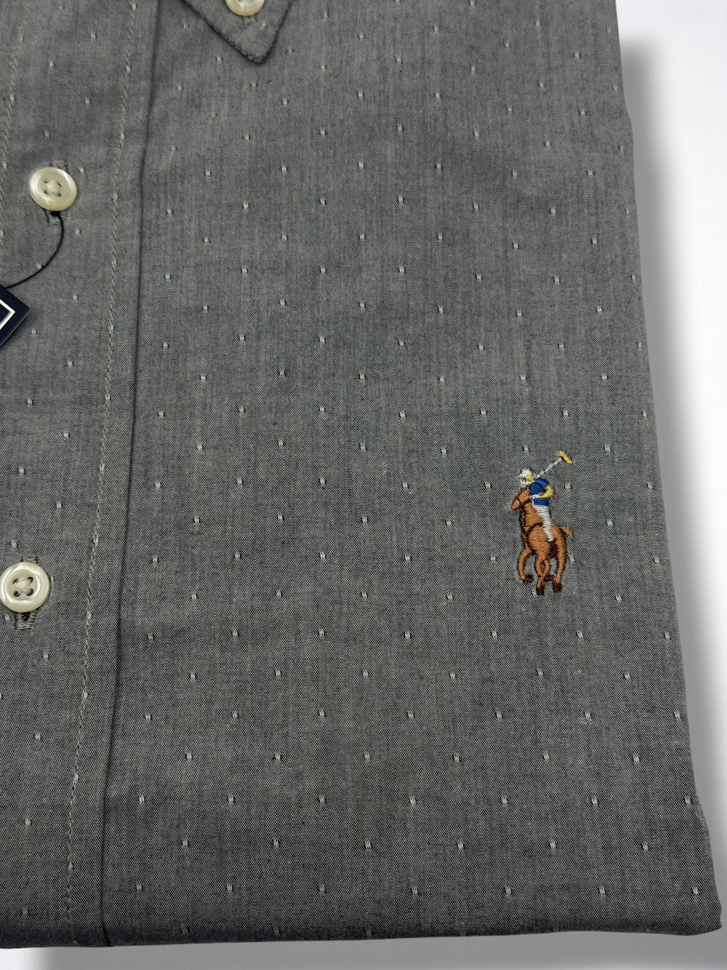 Camisa Polo Ralph Lauren Custom Fit Manga Larga Talla XL