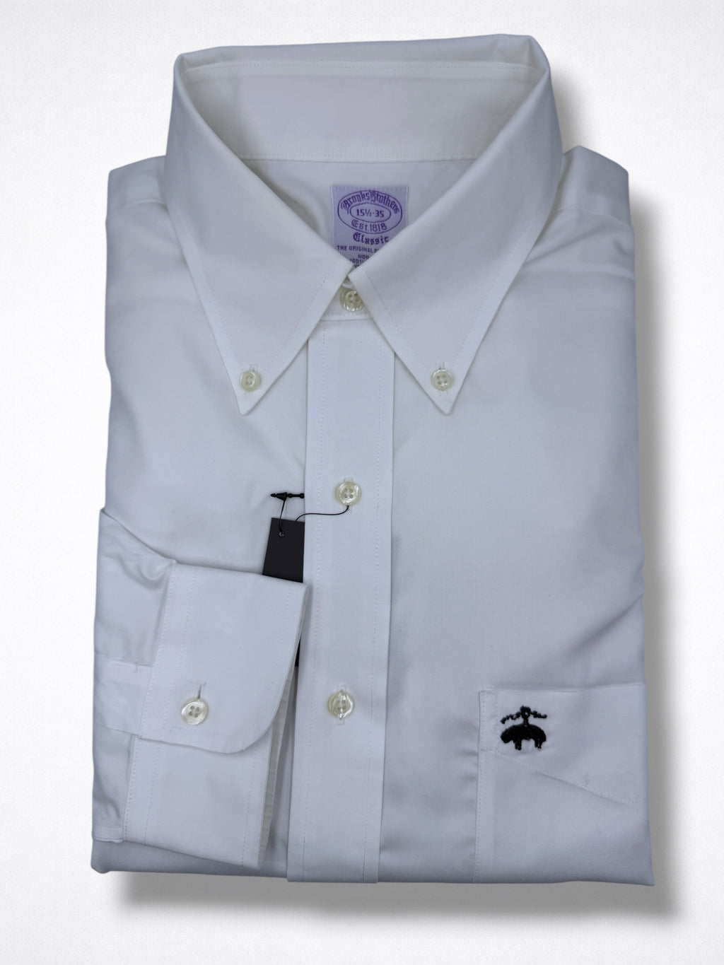 Camisa Brooks Brothers Classic Fit Manga Larga Talla M