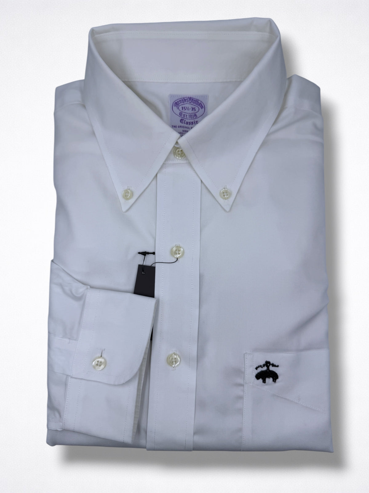 Camisa Brooks Brothers Classic Fit Manga Larga Talla M