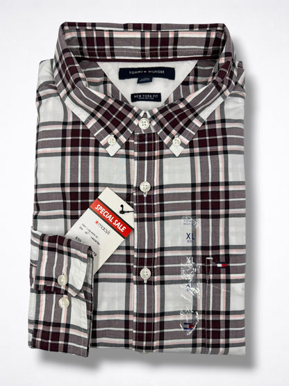 Camisa Tommy Hilfiger Classic Fit Manga Larga Talla XL