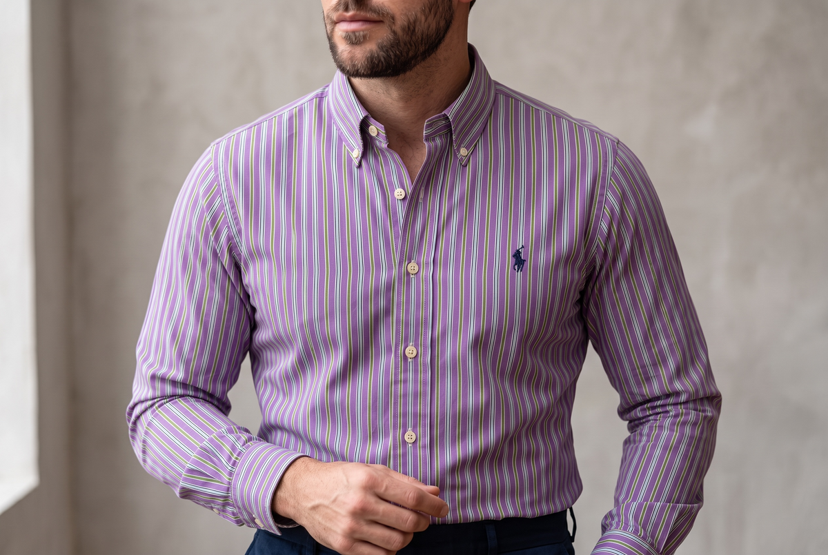 Camisa Polo Ralph Lauren Classic Fit Manga Larga Talla XXL