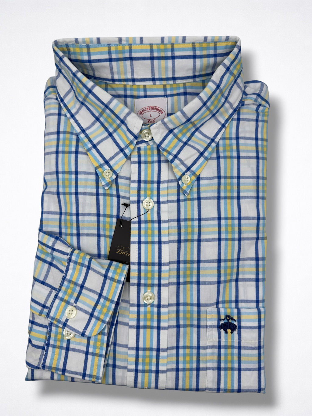 Camisa Brooks Brothers Classic Fit manga larga talla XL
