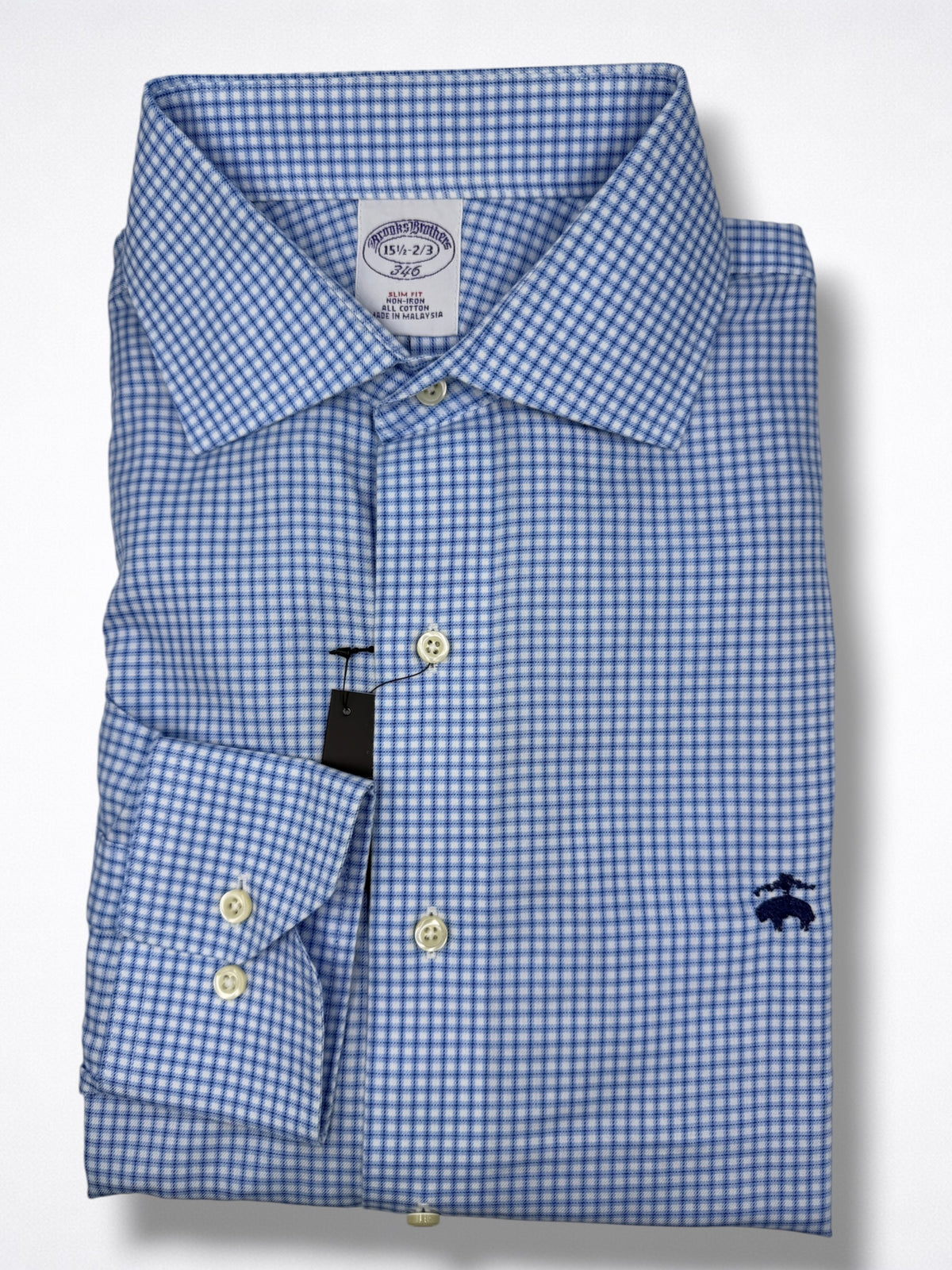Camisa Brooks Brothers Classic Fit Manga Larga Talla M