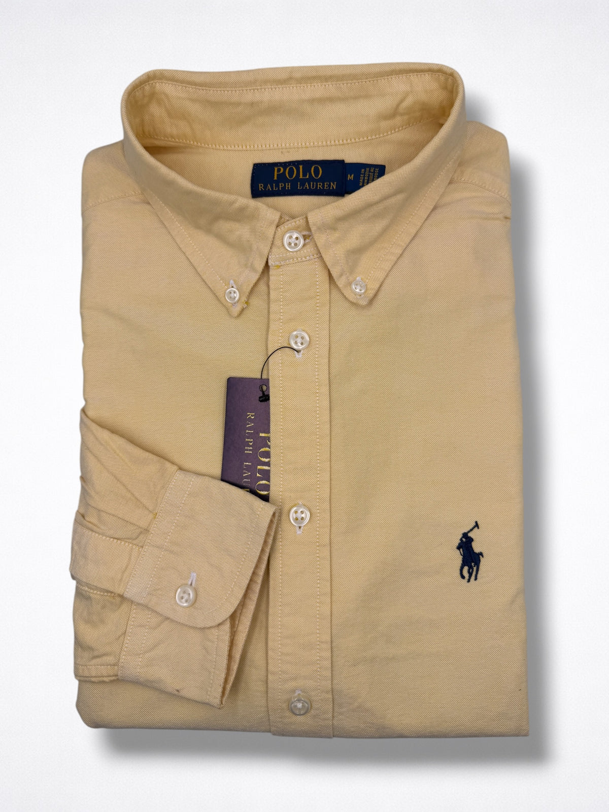 Camisa Polo Ralph Lauren Custom Fit manga larga talla M