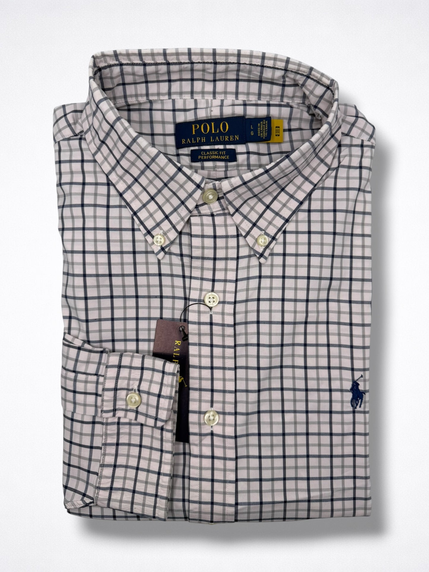 Camisa Polo Ralph Lauren Classic Fit Manga Larga Talla L