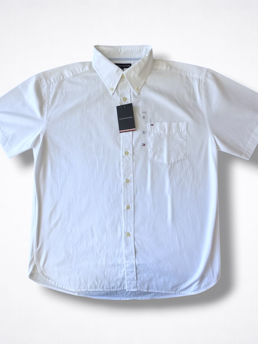 Camisa Tommy Hilfiger Classic Fit Manga Corta Talla XL