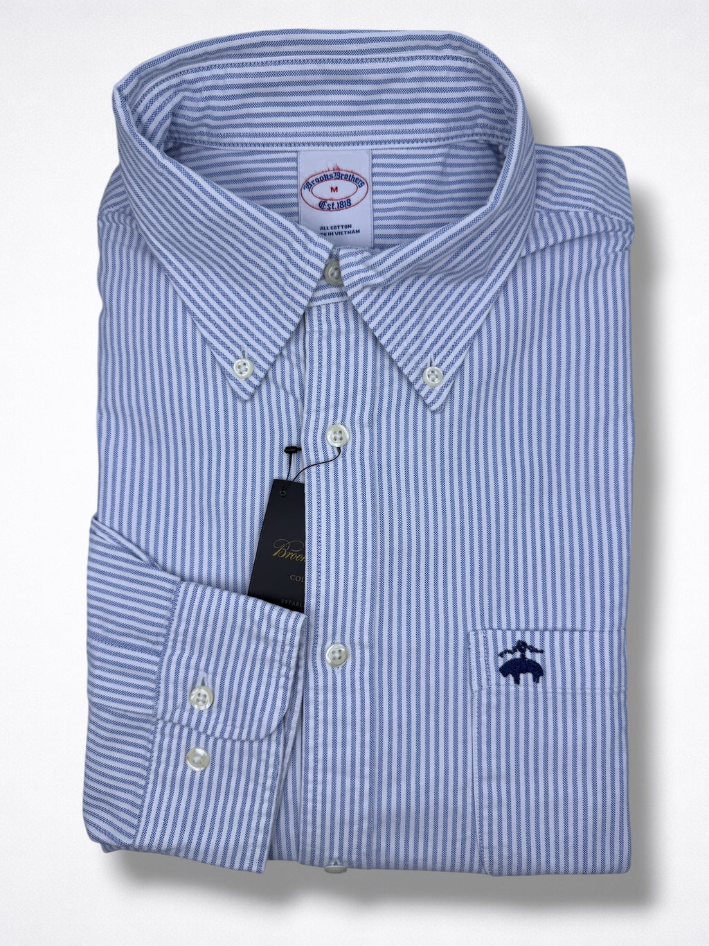 Camisa Brooks Brothers Classic Fit Manga Larga Talla M