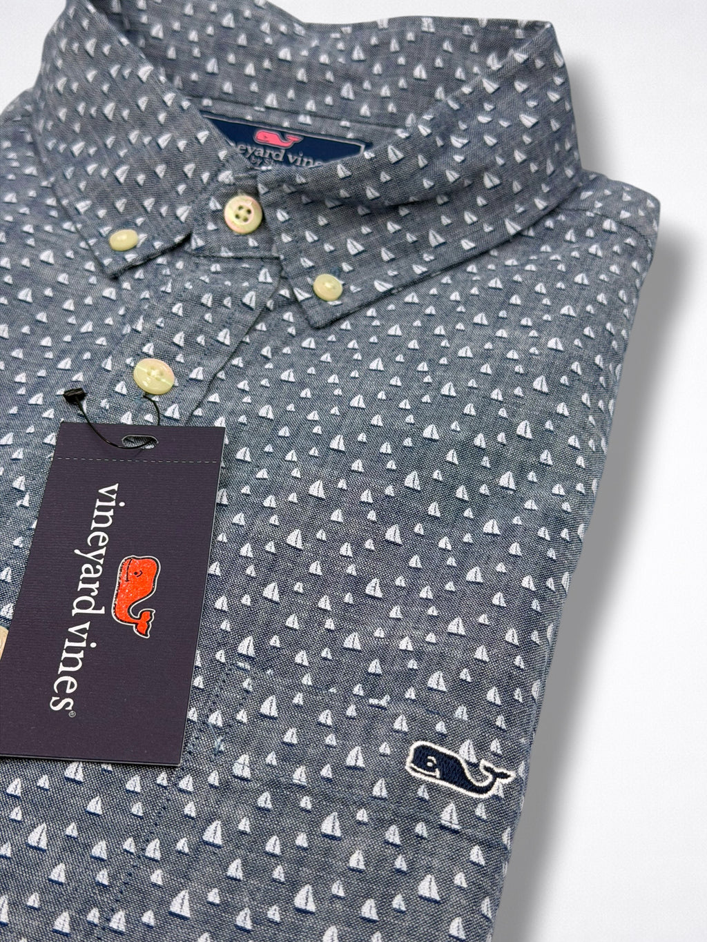 Camisa Vineyard Vines Classic Fit Manga Corta Talla M